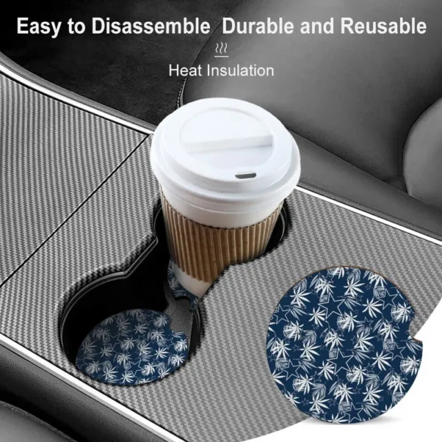 Dallas Cowboys Car Coaster Heat Insulation & Waterproof Reusable Cup Mat