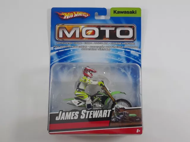 Hot Wheels Moto James Stewart Kawasaki #7 Monster