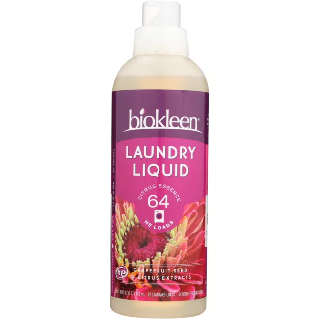 Biokleen Citrus Essence Laundry Liquid Multi Option 6 Pack Bulk Case