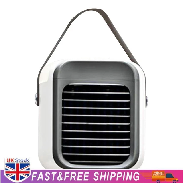 Personal Air Cooler Evaporative Air Conditioner Desk Cooling Fan (White)