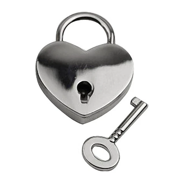Retro Portable Mini Padlock Luggage Case Padlock w/ Key
