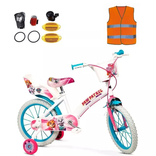 VELO 16 POUCES Pat Patrouille GILET SECURITE KIT LUMIERE Fille EUR 169 90 PicClick FR