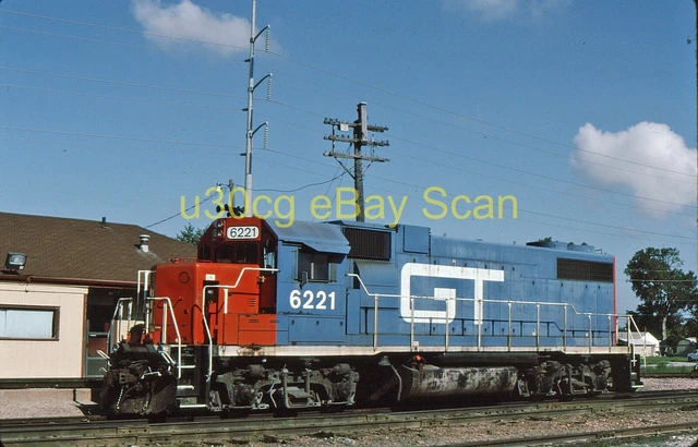 L ORIGINAL SLIDE - GTW Grand Trunk Western GP38-2 6221 Council Bluffs ...
