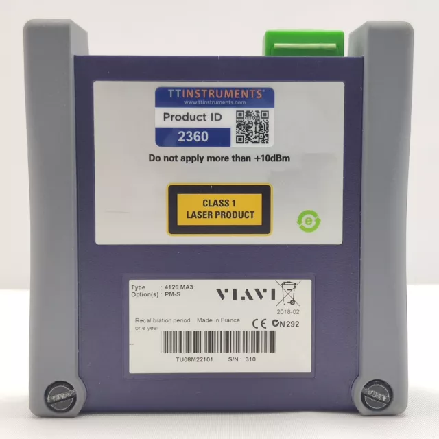 Viavi 4126 MA3 PM-S SM OTDR 1310/1550 nm 43/41 dB FTTH/Access/Metro/Long-haul