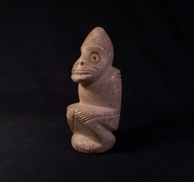 Taino Zemi Shaman Figure Stone - Old