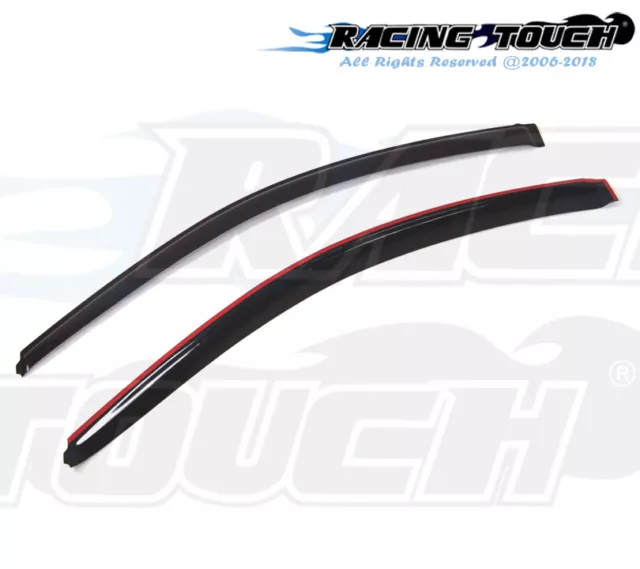 For Acura RSX 02-06 Dark Grey Out-Channel Window Visor Sun Guard 2pcs