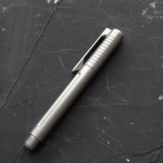 EDC TC4 Titanium Small Tactical Pen w/Clip Pocket Kugelschreiber Outdoor Pen