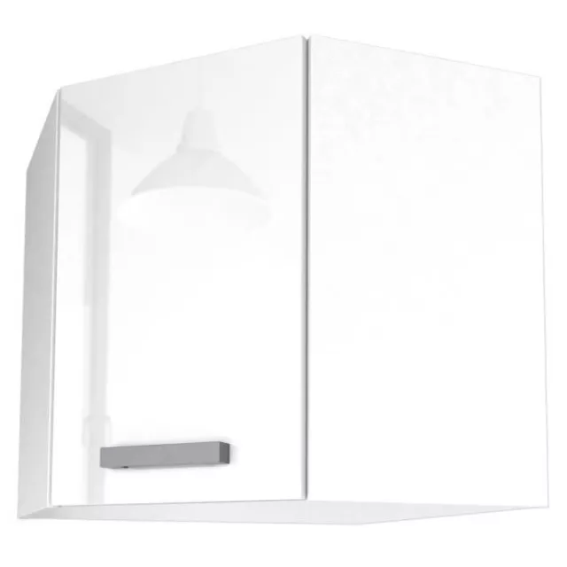 START Meuble de cuisine haut d'angle L 58 cm - Blanc brillant