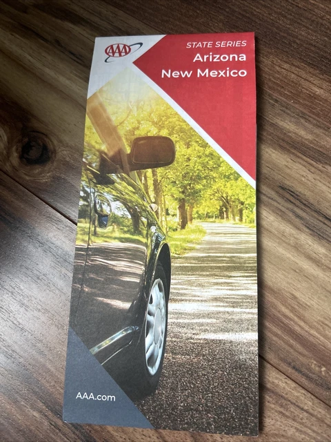 Arizona New Mexico State Series Highway Travel Map 3/2022 NEW