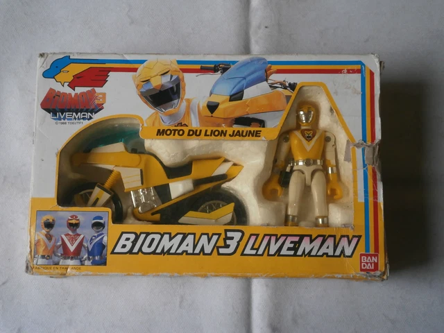 Figurine Bandai Bioman 3 Liveman Jaune 1988 - Collection