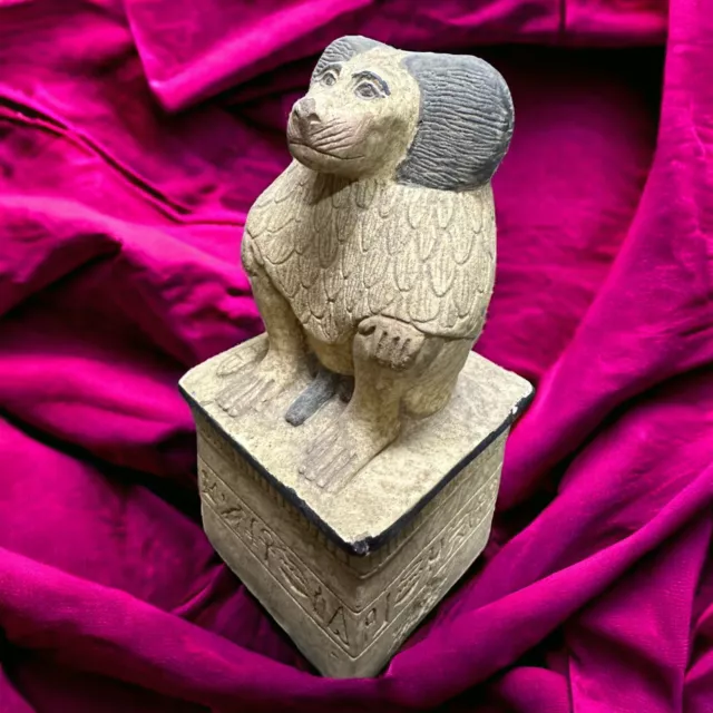 Ancient Egyptian Monkey Antiques Baboon Statue Rare Pharaonic Egyptian Rare BC