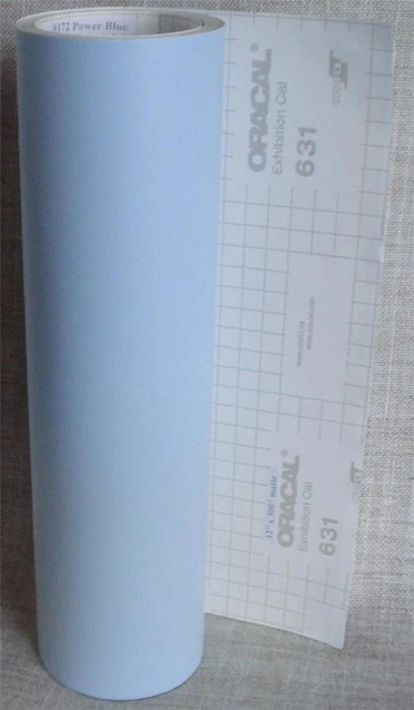 Oracal 631 Matte POWDER BLUE Removable Vinyl 12" x 300" Roll #172 EZ REMOVE 25'