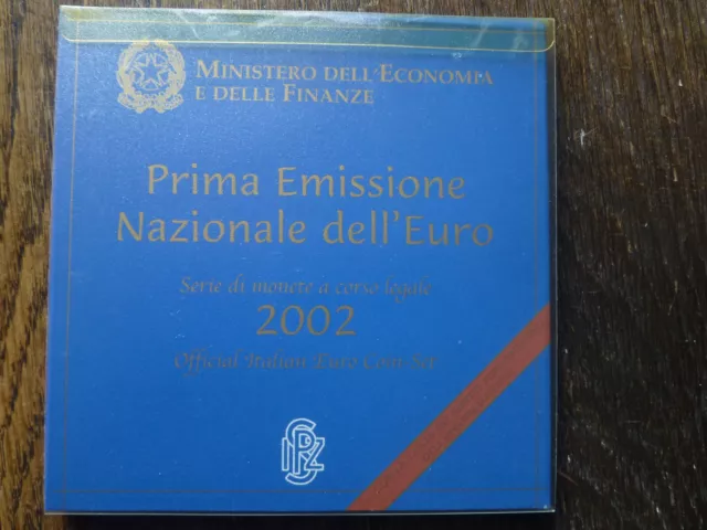 Italien/Italy 2002 BU Offizieller KMS EURO Satz zur Einführung