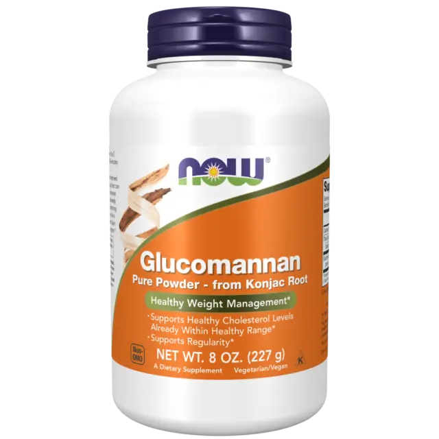 Now - Glucomannan Pure Powder, Healthy Weight Management 227g, Konjac Root