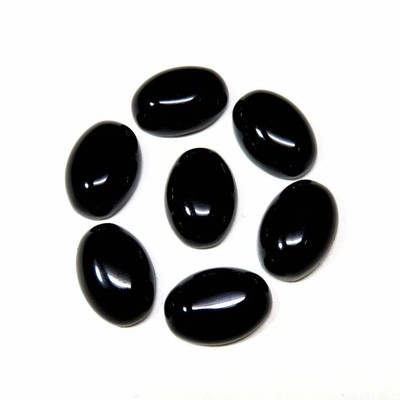 15 MM Desseré Pierre Précieuse 12 11 Onyx Noir Cabochon Trillion 10 13 14 