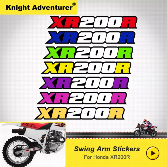 For 1981-2022 Honda XR200R Motorcycle Swing Arm Decal Sticker Graphics Kit 2pcs