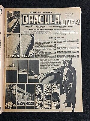 1973 DRACULA LIVES Magazine #4 VG/FN 5.0 Mike Ploog / Pablo Marcos 2