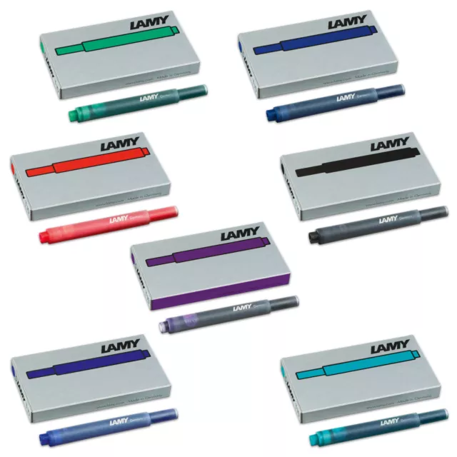 5x LAMY Tintenpatronen T10 825 Farbwahl für Füller Füllhalter Safari Al Star usw