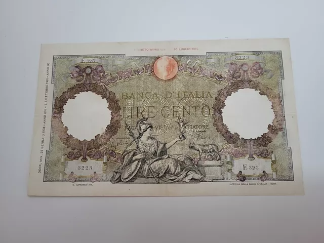 Banconota 100 Lire Capranesi