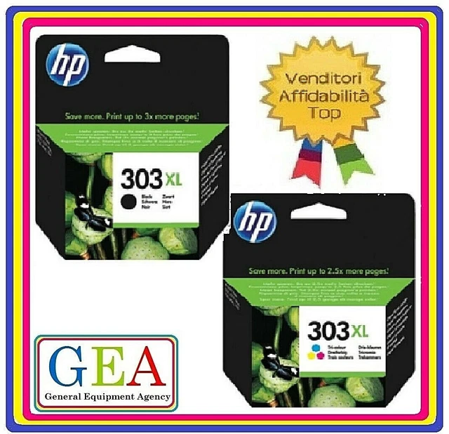 HP303 HP303XL Originali,Multipack o cartuccia singola  nero/col. ENVY 6220-30-32