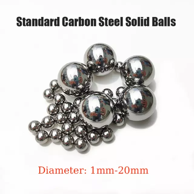 Standard Carbon Steel Solid Ball Dia 1-20mm Steel Balls Multi Models Available