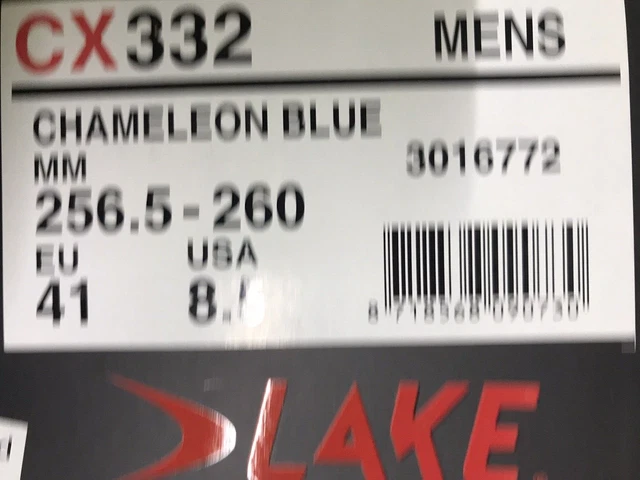 Lake Cycling Cx332 Chameleon Blue Road Shoes Eu41/Usa8.5