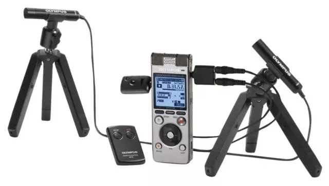 Olympus DM-650 Digital Voice Recorder Conference Kit mit 2x ME30W Mikrofonen