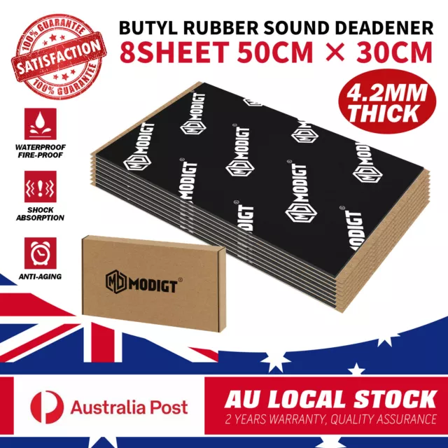 Sound Deadener Butyl Car Heat Shield Noise Shockproof Insulation Deadening Mat