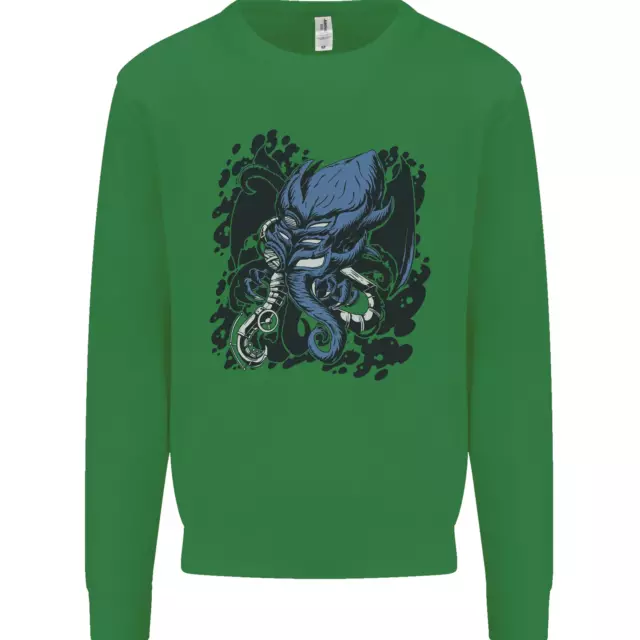 Felpa Cyberpunk Cthulhu Kraken Octopus da uomo maglione 10