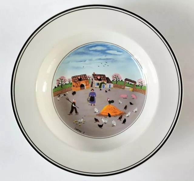 Villeroy and Boch Design Naif Rimmed Bowls x 2 - Country Yard  -  Laplau