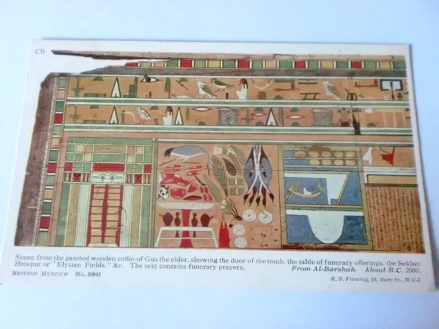 Egyptian Egypt British Museum Postcard c9 ELYSIAN FIELDS Sekhet Heteput Fleming