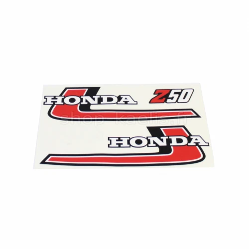 Autocollants de réservoir rouges/noirs/blancs HONDA Z50J1 1976