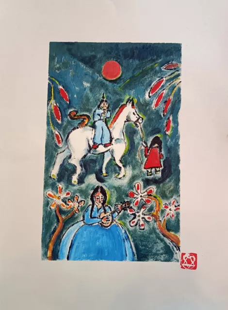 tableau huile signé