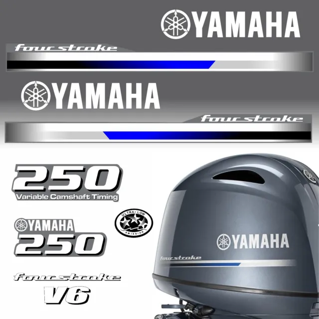 Yamaha 250hp V6 Four Stroke Outboard / Set Decal / Stickers kit