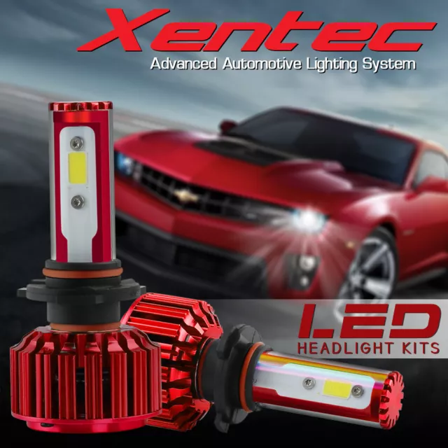 2x XENTEC H11 H9 H8 LED Headlight Bulb Kit Low Beam Fog Light 72W 6000K 7600LM 2