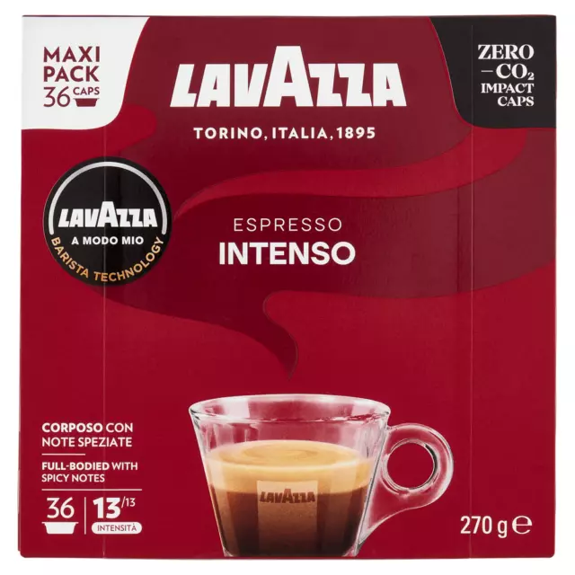 Capsules Lavazza A Modo Mio Intenso Originales Dosettes Lavazza Espresso 36 Pcs