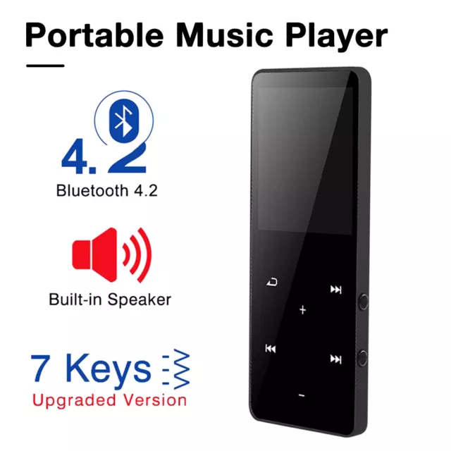 Ultra-thin MP3 Player Bluetooth Touch Screen Lossless Sound HIFI Music FM Radio 3