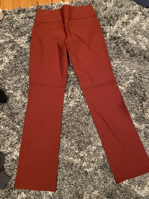 Womens Apt 9 Tummy Control Bootcut Millennial Pull On Pants￼ Small Red