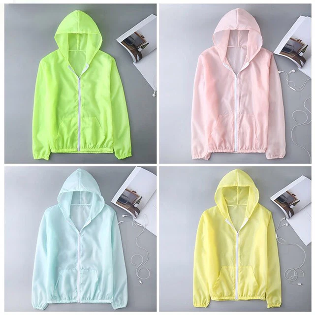 Giacca Protezione Sole Colore Unico Anti Sacchetti Cerniera Solisex Cappotto