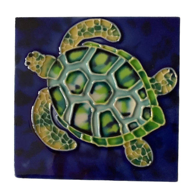 Sea Turtle 4x4 Decorative Ceramic Wall Art Tile New Backsplash Bathroom Gift