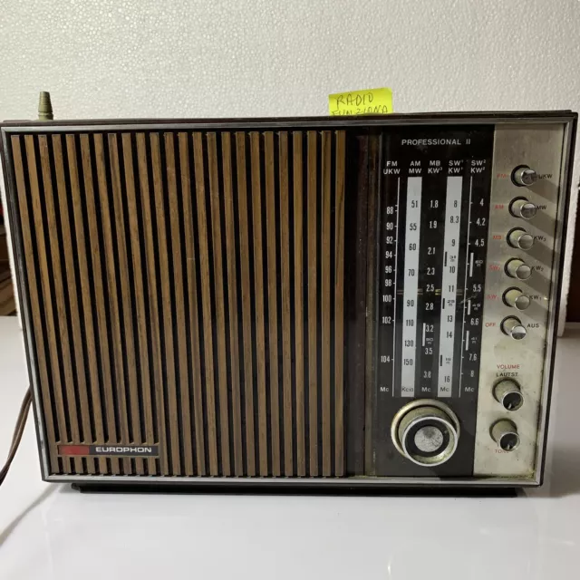 Radio EUROPHON PROFESSIONAL II 2 Transistor Funzionante