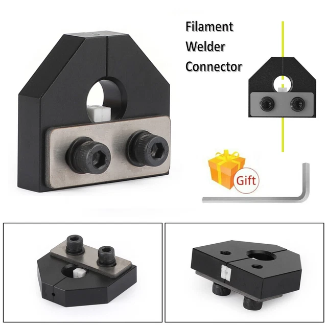 Filament Welder Connector 1.75mm PLA ABS Filament Sensor Fits 3D Printer + Gift 2