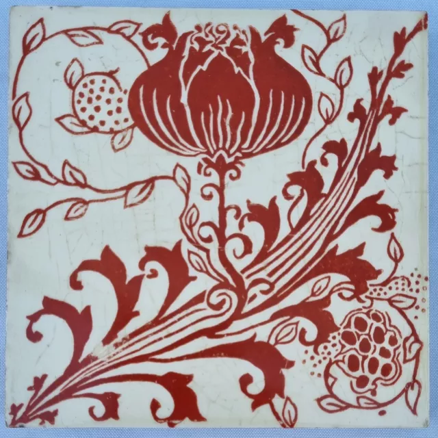 Mintons Leon- Victor Salon Transfer Printed Tile. C1898.