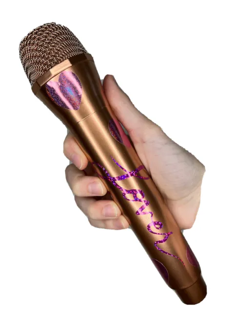 Lover Rose Gold Prop Microphone - Taylor Swift Inspired Hearts Costume Accessory