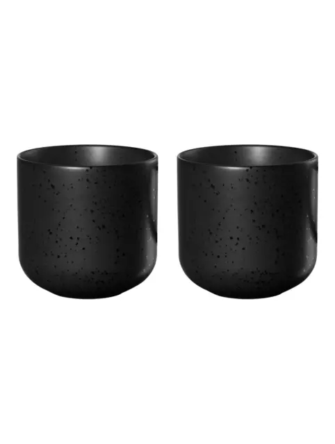 2er Set Taza de Té Coppa Kuro Negro Mate Taza ASA 0,2L