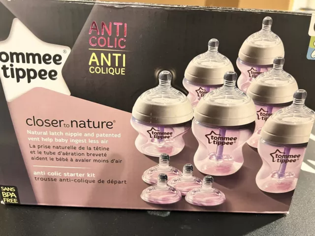 tommee tippee Anti Colic closer to nature Starter Kit , Never Used, Still In Box