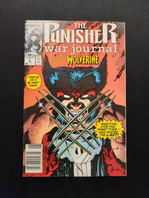Punisher War Journal 6 Marvel Comics 1989 Jim Lee NEWSSTAND NM! 💀💀💀