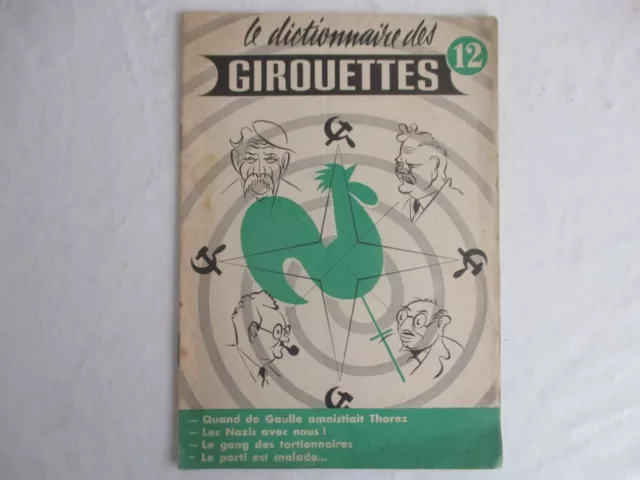 Le dictionnaire des girouettes - Numéro 12 - Juin-Juillet 1949