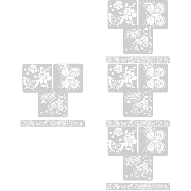 WANTOUTH Lot De 15 Feuilles Mylar Vierges 30,5 X 30,5 Cm – Pochoirs Plastique Semi-Transparent Pour Bricolage, Peinture, Art Et Découpe Laser