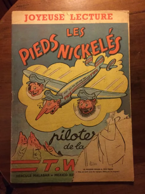 Les Pieds Nickelés. Pilotes de la TWA. Edition 1956.